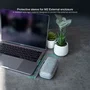 Tooq Estuche Protector para Caja Externa M2, Gris, TQBC-M201G